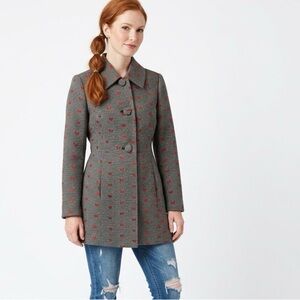 Tyler Boe Beautiful Butterflies Trench Coat - Size 8